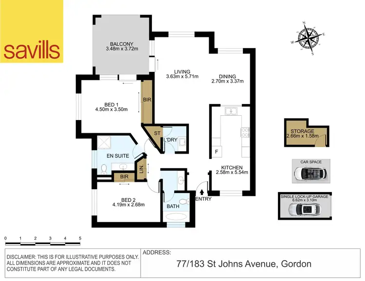 Floorplan of Homely apartment listing, 77/183 St Johns Avenue, Gordon NSW 2072
