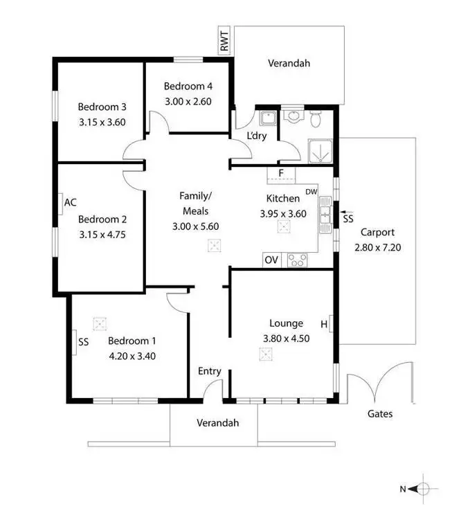 Floorplan of Homely house listing, 580 Victoria Road, Osborne SA 5017
