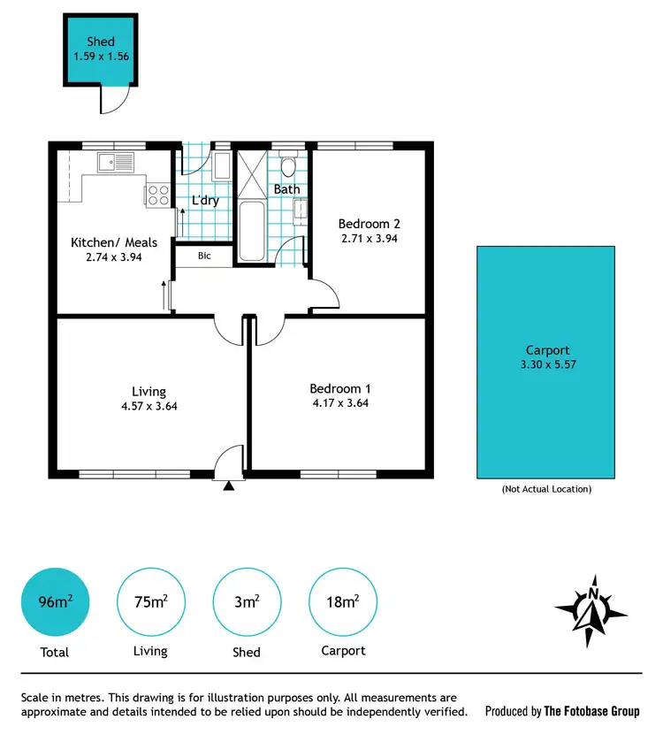 Floorplan of Homely unit listing, 3/25 Clark Avenue, Glandore SA 5037