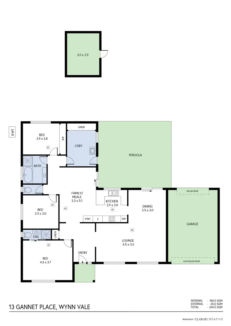 Floorplan of Homely house listing, 13 Gannet Place, Wynn Vale SA 5127