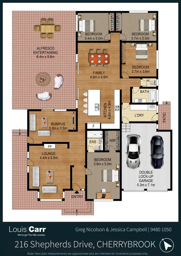 Floorplan of Homely house listing, 216 Shepherds Drive, Cherrybrook NSW 2126