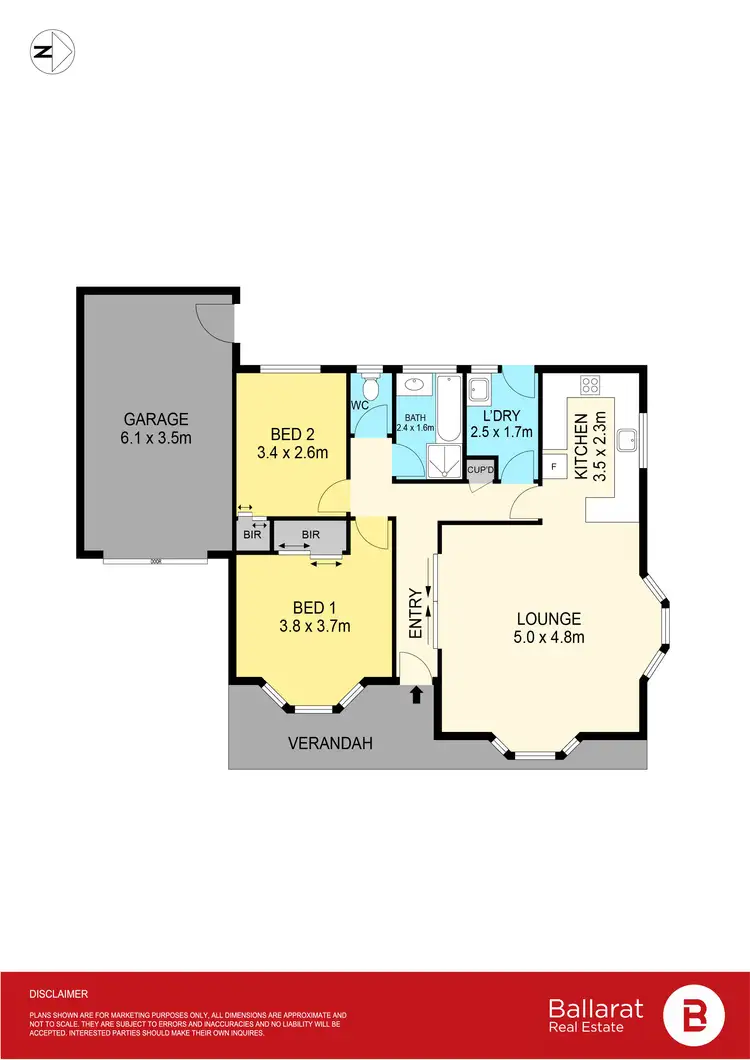 Floorplan of Homely house listing, 2/405 Eureka Street, Eureka VIC 3350