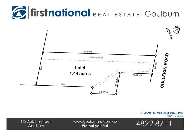 Floorplan of Homely land listing, LOT 4, 197 Cullerin Road, Breadalbane Via, Goulburn NSW 2580