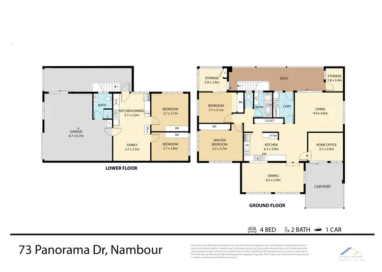 Floorplan of Homely house listing, 73 Panorama Drive, Nambour QLD 4560