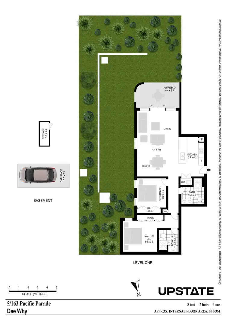 Floorplan of Homely unit listing, 5/163-165 Pacific Parade, Dee Why NSW 2099