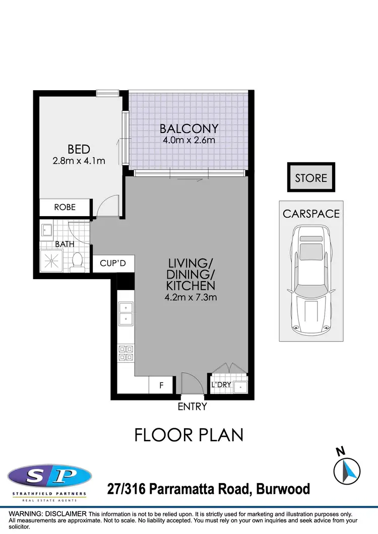 Floorplan of Homely apartment listing, 27/316 Parramatta Road, Burwood NSW 2134