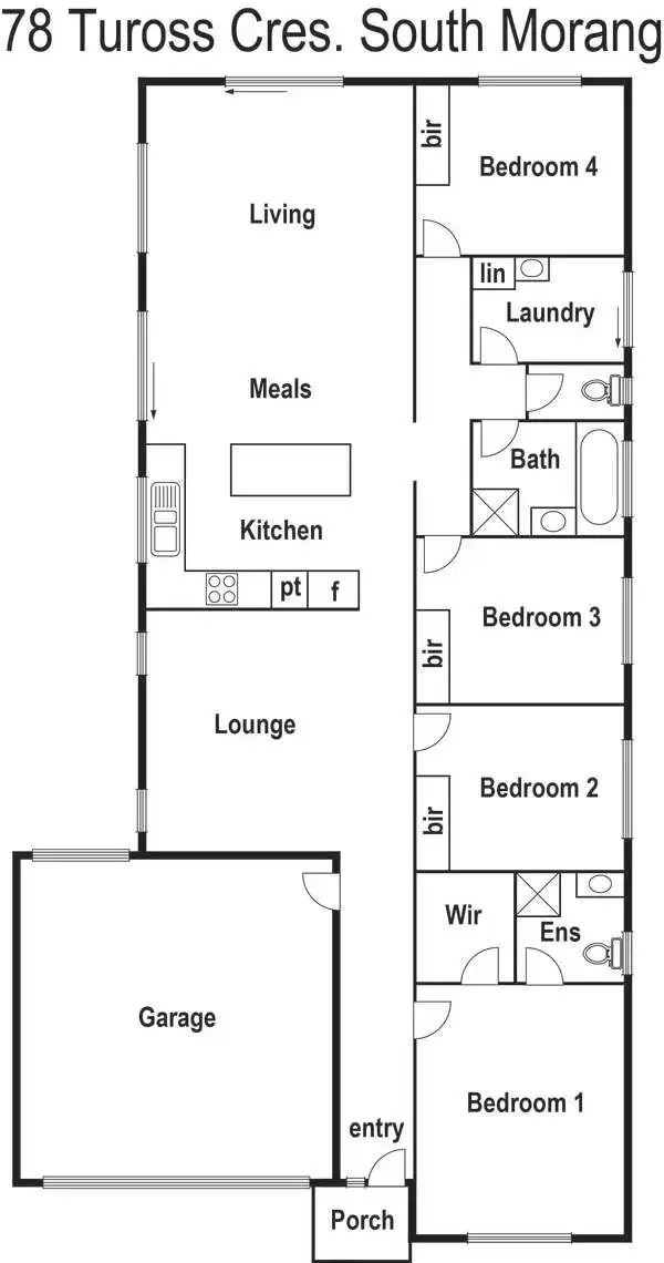 Floorplan of Homely house listing, 78 Tuross Crescent, South Morang VIC 3752