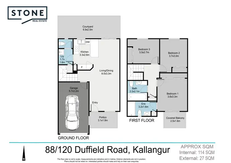 Floorplan of Homely townhouse listing, 88/120 Duffield Road, Kallangur QLD 4503