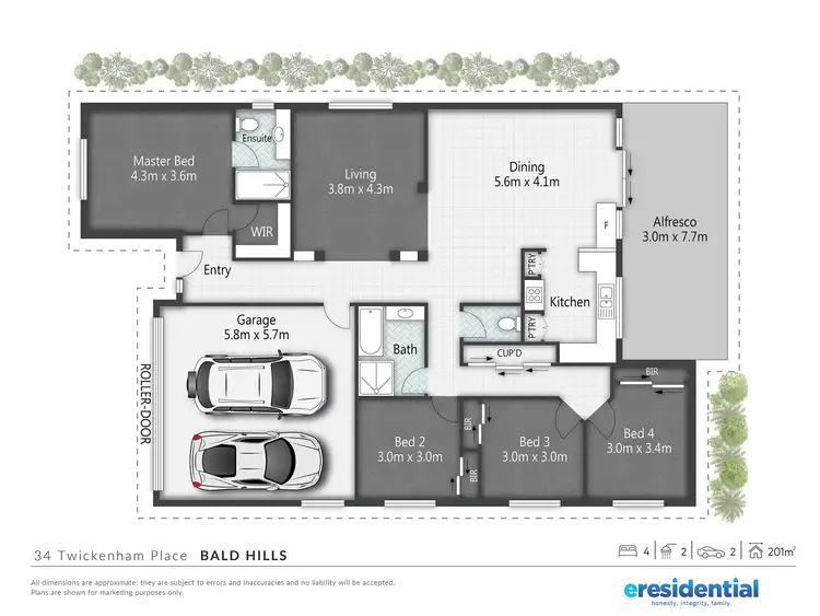 Floorplan of Homely house listing, 34 Twickenham Place, Bald Hills QLD 4036