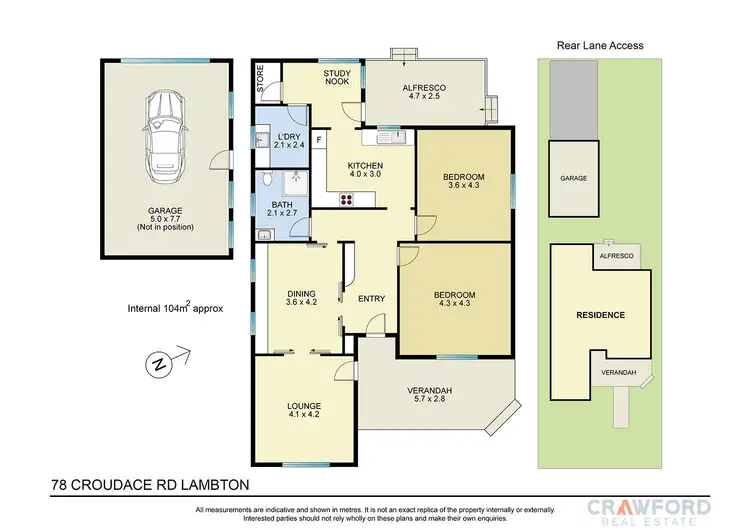 Floorplan of Homely house listing, 78 Croudace Street, Lambton NSW 2299