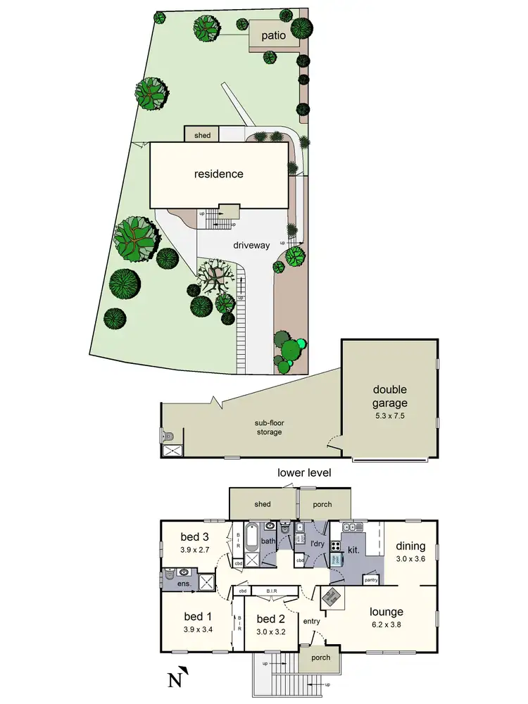 Floorplan of Homely house listing, 15 Winnetka Drive, Lilydale VIC 3140