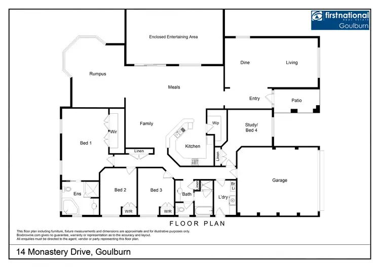 Floorplan of Homely house listing, 14 Monastery Drive, Goulburn NSW 2580