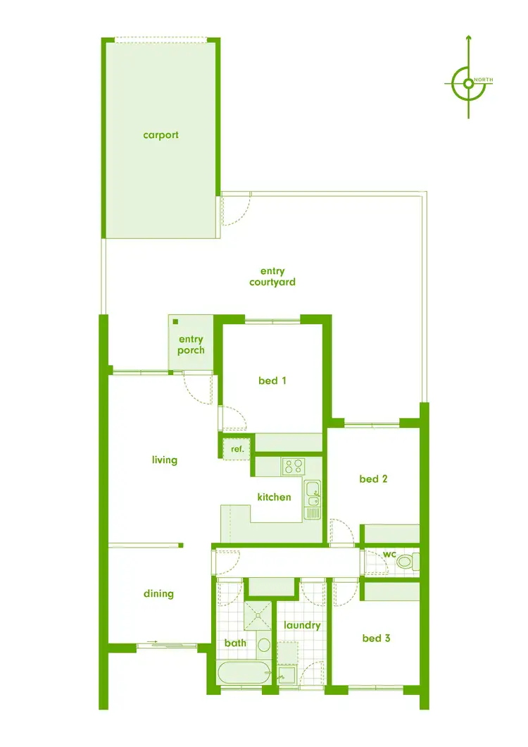 Floorplan of Homely townhouse listing, 24/24 Beazley Crescent, Calwell ACT 2905