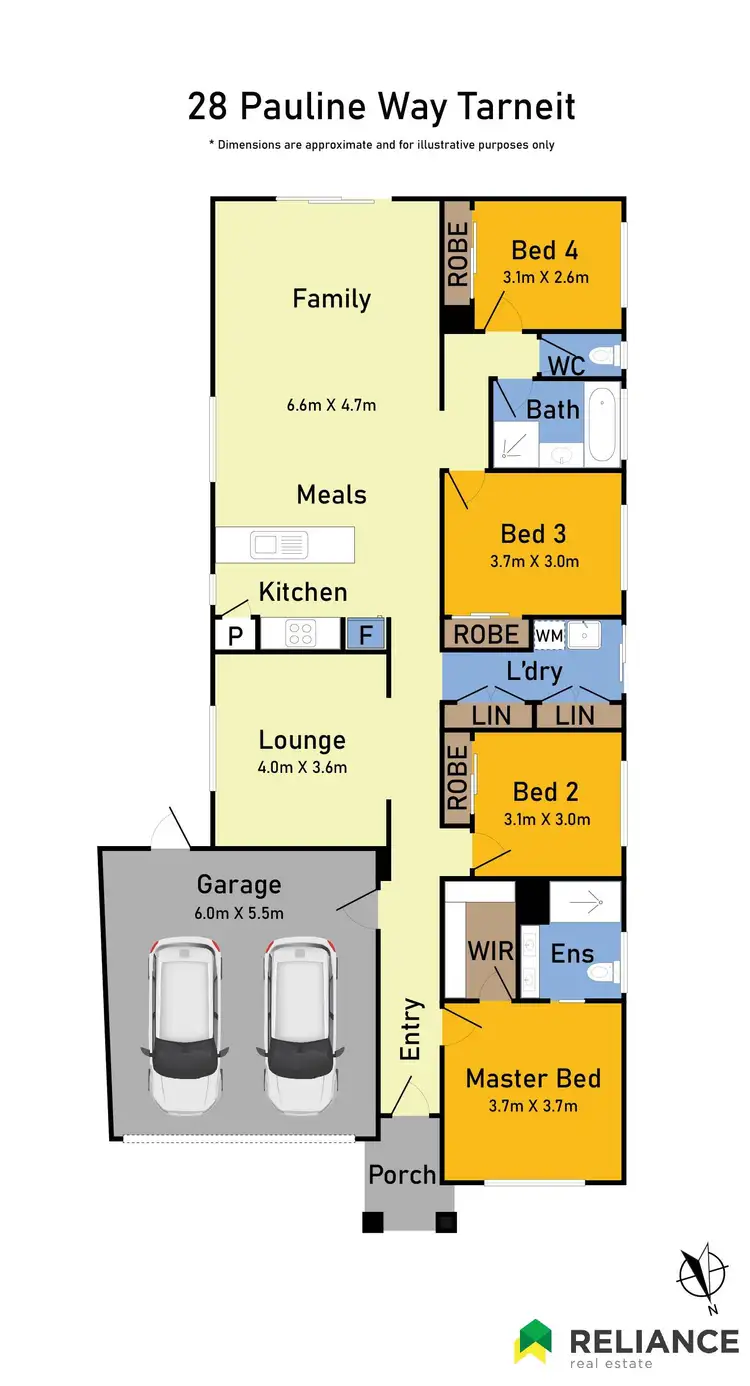 Floorplan of Homely house listing, 28 Pauline Way, Tarneit VIC 3029
