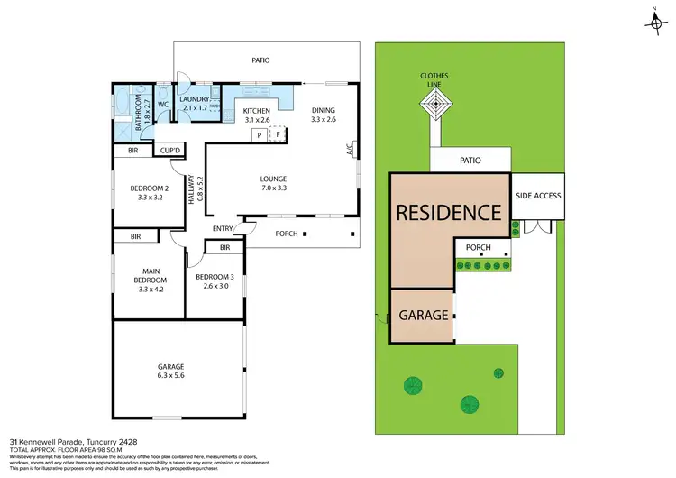 Floorplan of Homely house listing, 31 Kennewell Parade, Tuncurry NSW 2428