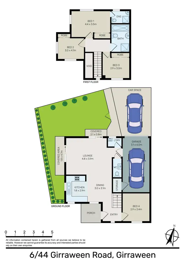 Floorplan of Homely townhouse listing, 6/44 Girraween Road, Girraween NSW 2145