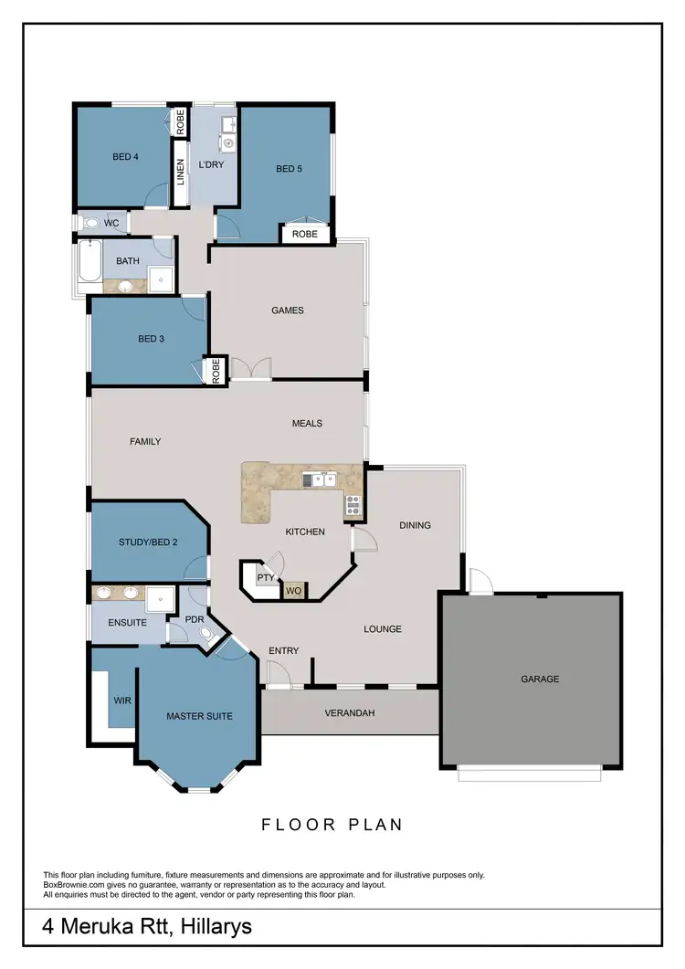 Floorplan of Homely house listing, 4 Meruka Retreat, Hillarys WA 6025