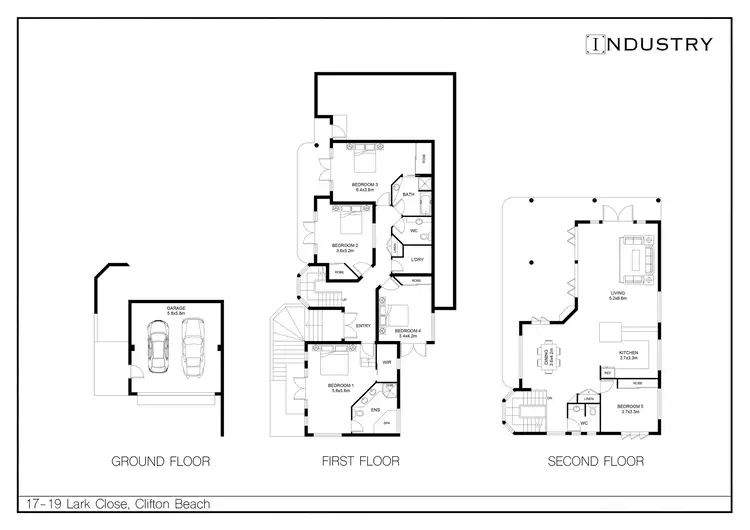Floorplan of Homely house listing, 17-19 Lark Close, Clifton Beach QLD 4879