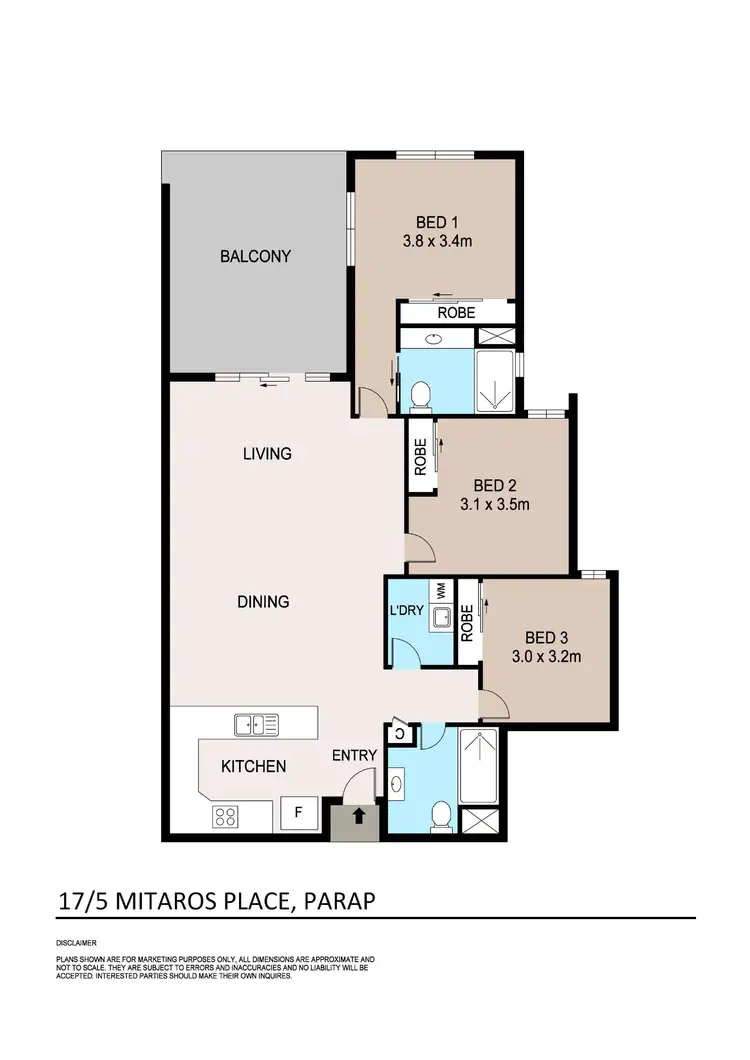 Floorplan of Homely apartment listing, 17/5 Mitaros Place, Parap NT 820