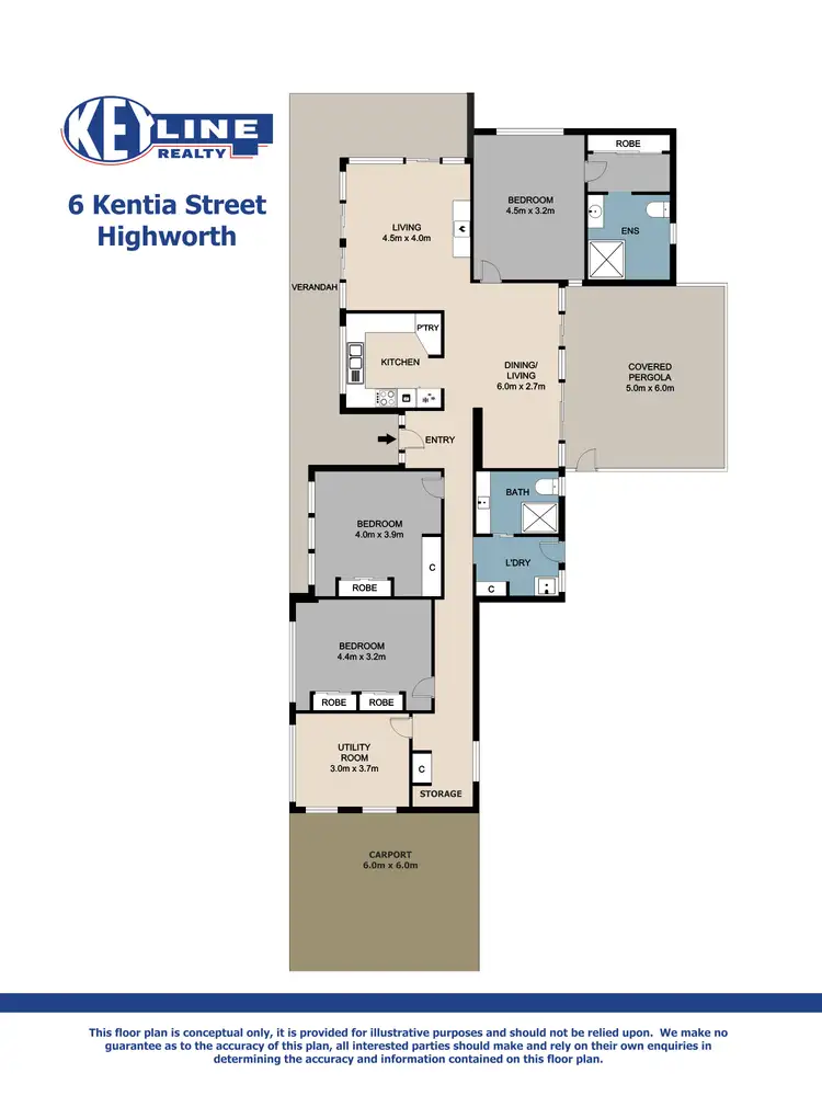Floorplan of Homely house listing, 6 Kentia Street, Highworth QLD 4560