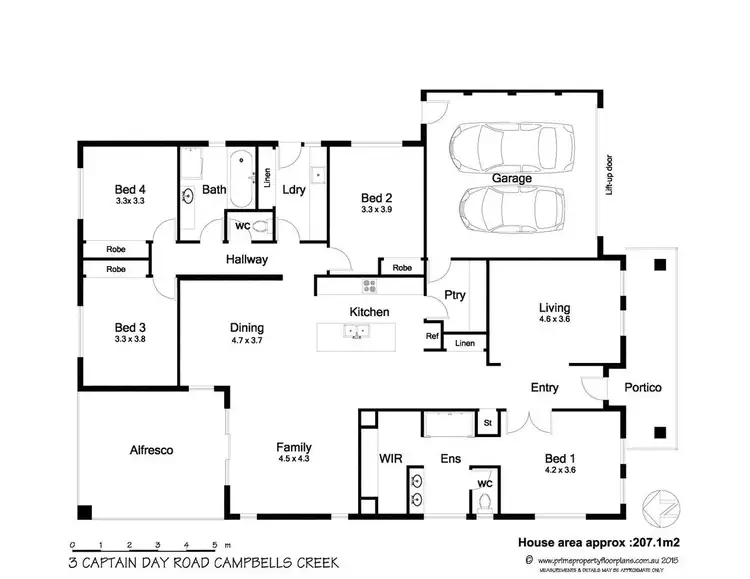 Floorplan of Homely house listing, 3 Captain Day Road, Campbells Creek VIC 3451