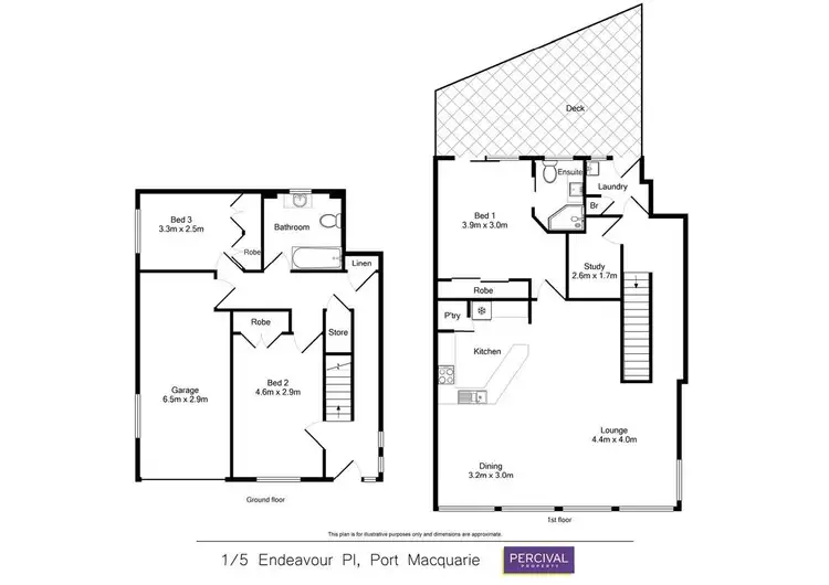 Floorplan of Homely unit listing, 1/5 Endeavour Place, Port Macquarie NSW 2444