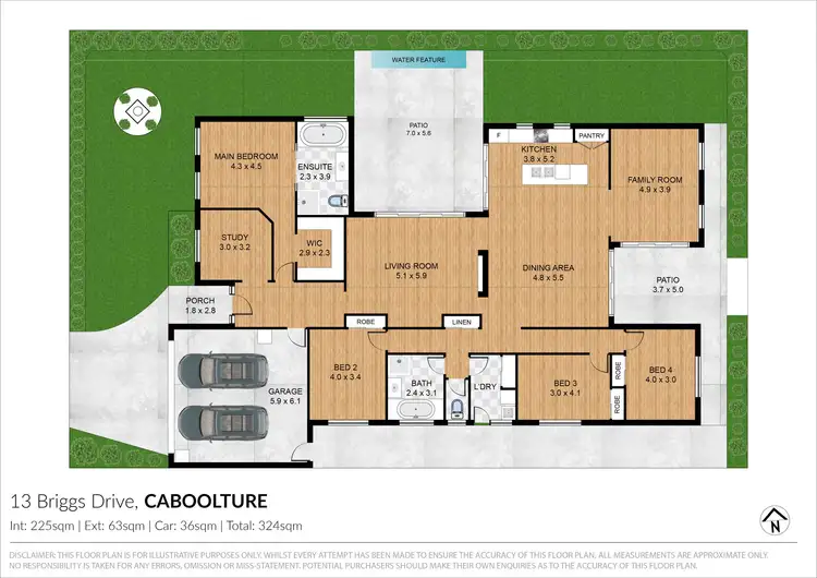 Floorplan of Homely house listing, 13 Briggs Drive, Caboolture QLD 4510