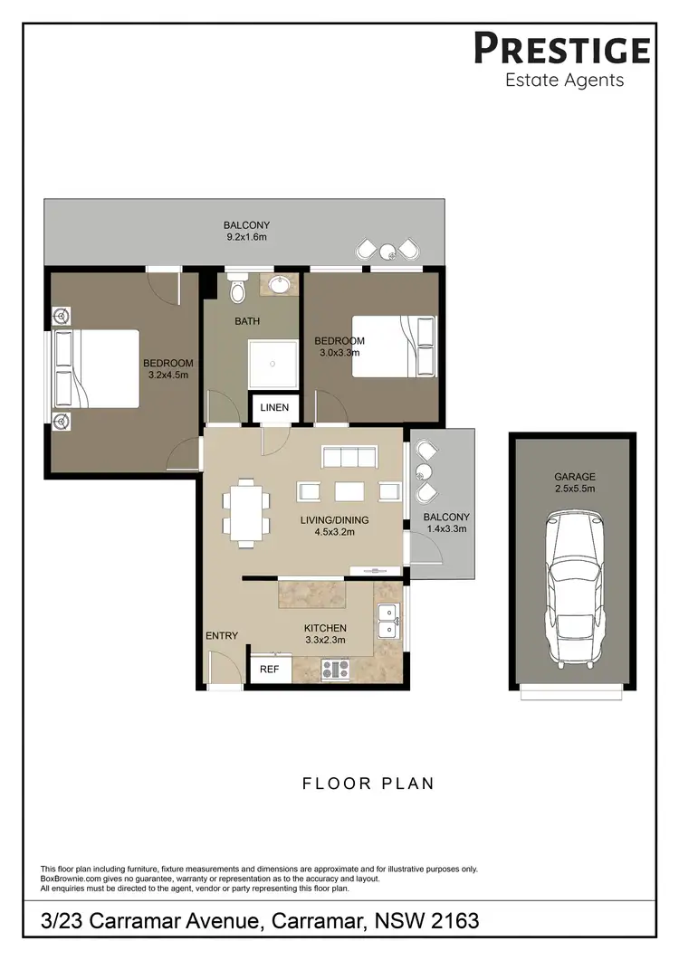 Floorplan of Homely apartment listing, 3/23 Carramar Avenue, Carramar NSW 2163