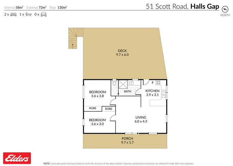Floorplan of Homely house listing, 51 Scott Road, Halls Gap VIC 3381