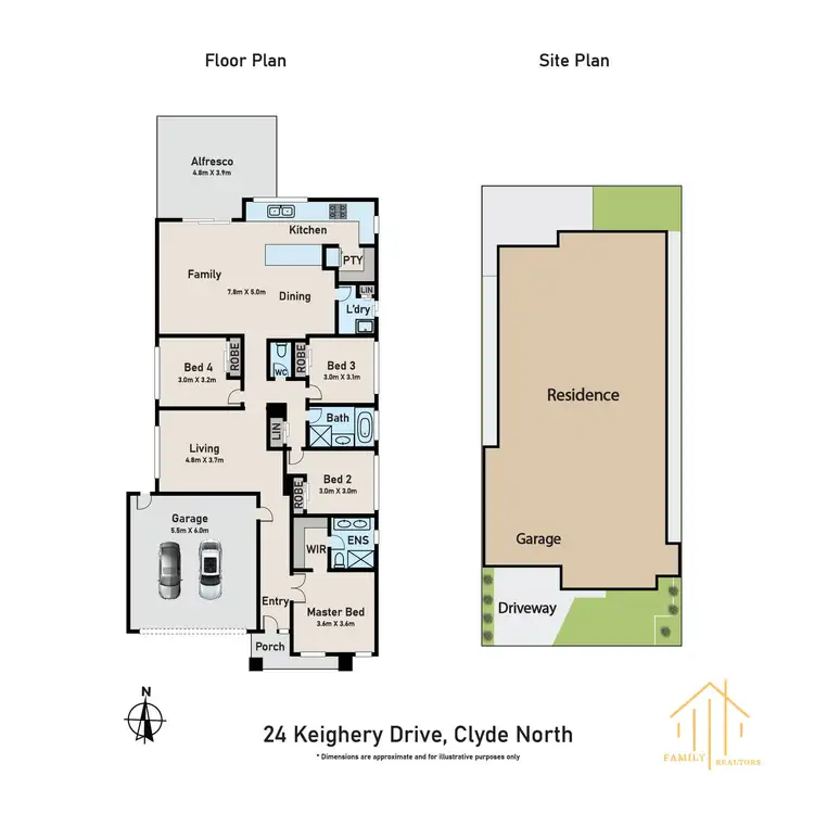 Floorplan of Homely house listing, 24 Keighery Drive, Clyde North VIC 3978