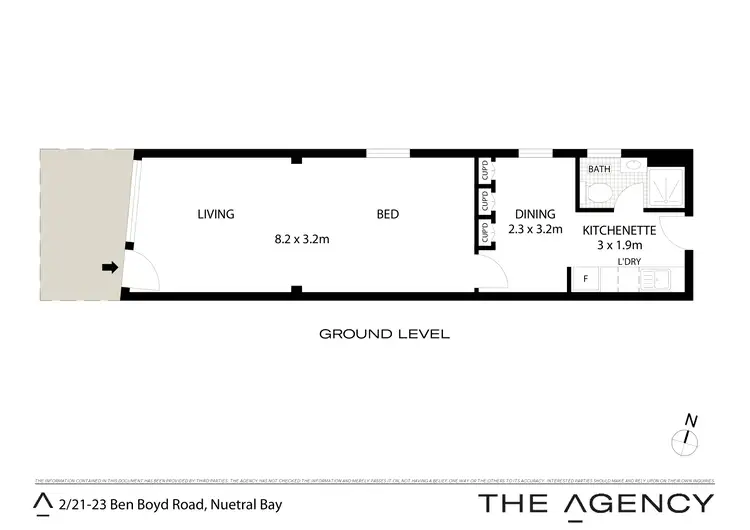 Floorplan of Homely studio listing, 2/21-23 Ben Boyd Road, Neutral Bay NSW 2089
