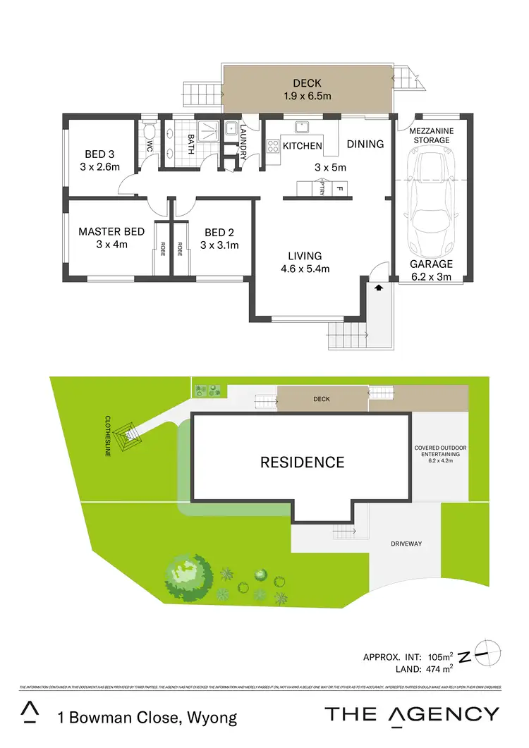 Floorplan of Homely house listing, 1 Bowman Close, Wyong NSW 2259