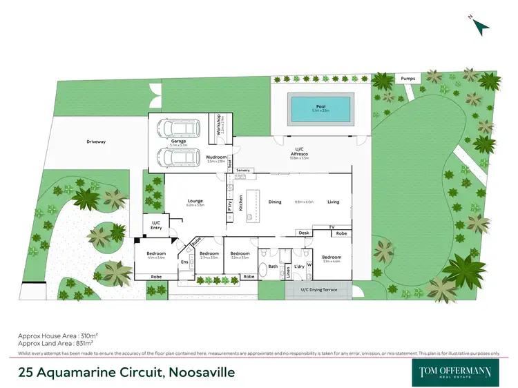 Floorplan of Homely house listing, 25 Aquamarine Circuit, Noosaville QLD 4566