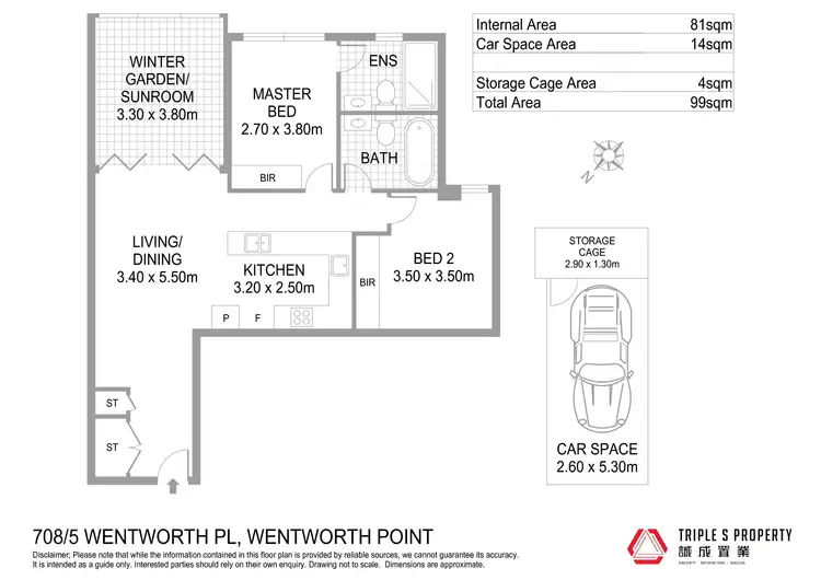 Floorplan of Homely apartment listing, 708/5 Wentworth Place, Wentworth Point NSW 2127