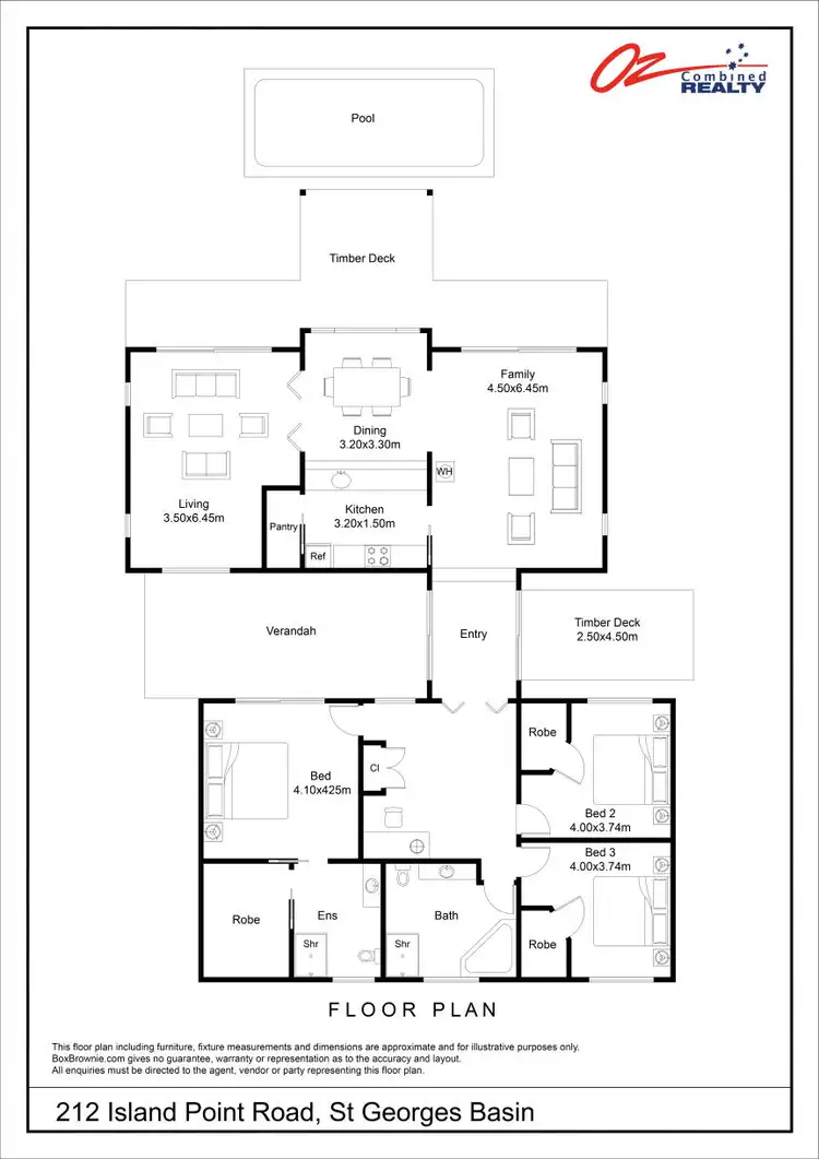 Floorplan of Homely house listing, 212 Island Point Road, St Georges Basin NSW 2540