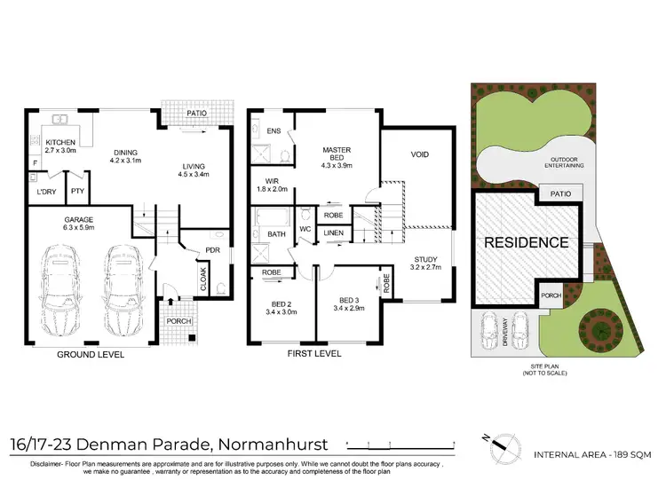 Floorplan of Homely townhouse listing, 16/17-25 Denman Parade, Normanhurst NSW 2076