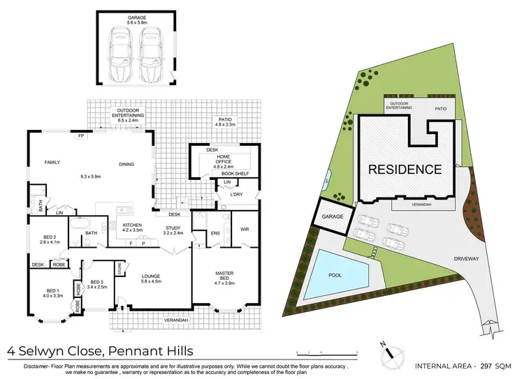Floorplan of Homely house listing, 4 Selwyn Close, Pennant Hills NSW 2120