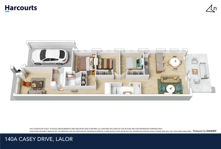 Floorplan of Homely townhouse listing, 140A Casey Drive, Lalor VIC 3075