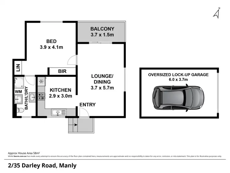 Floorplan of Homely apartment listing, 2/35 Darley Road, Manly NSW 2095