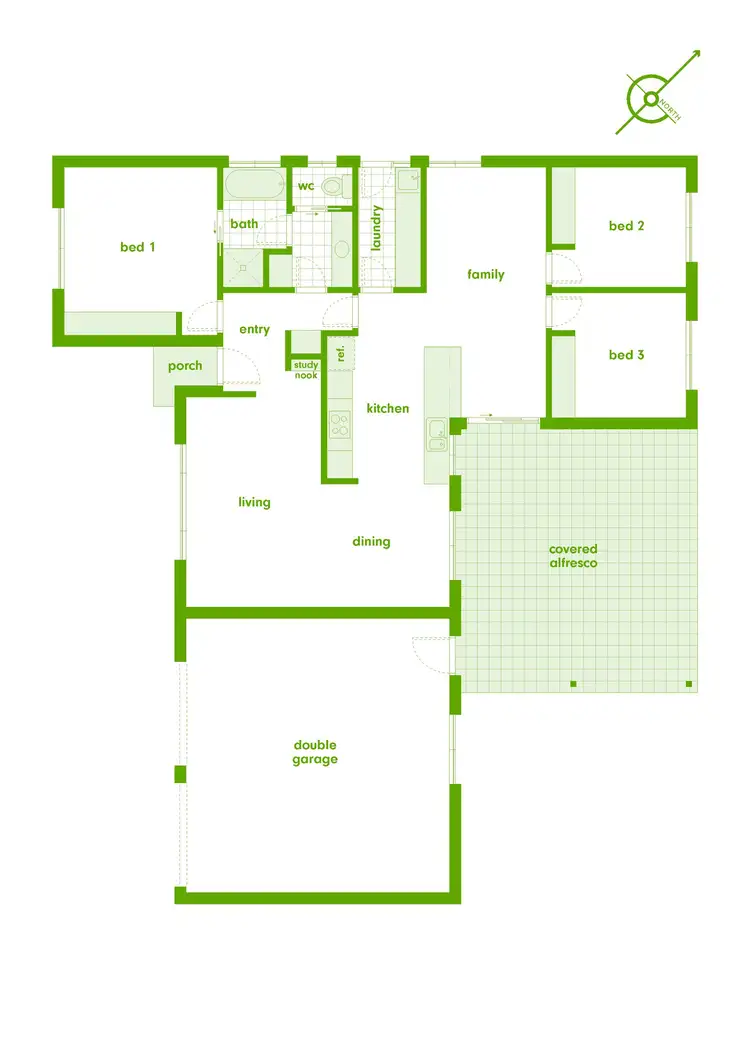 Floorplan of Homely house listing, 58 Clare Dennis Avenue, Gordon ACT 2906