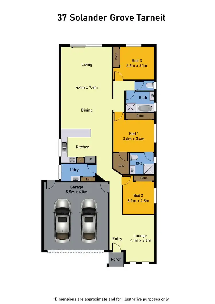 Floorplan of Homely house listing, 37 Solander Grove, Tarneit VIC 3029