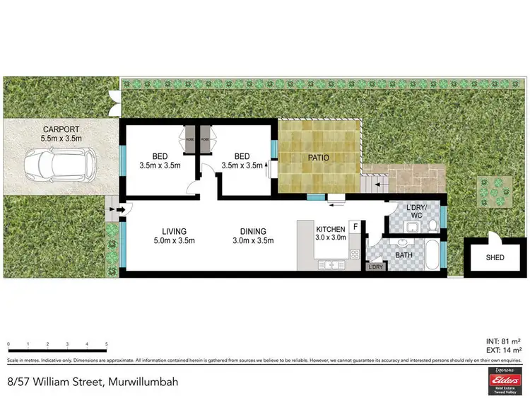 Floorplan of Homely unit listing, 8/55 William Street, Murwillumbah NSW 2484