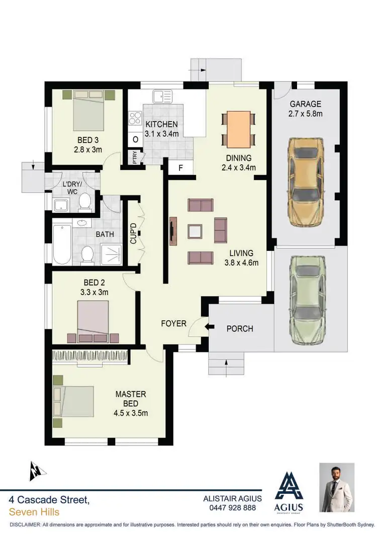 Floorplan of Homely house listing, 4 Cascade Street, Seven Hills NSW 2147