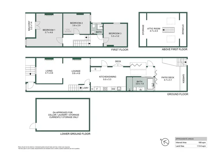 Floorplan of Homely house listing, 4 Fitzroy Avenue, Balmain NSW 2041