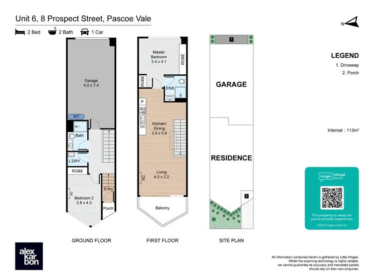 Floorplan of Homely townhouse listing, 6/8 Prospect Street, Pascoe Vale VIC 3044