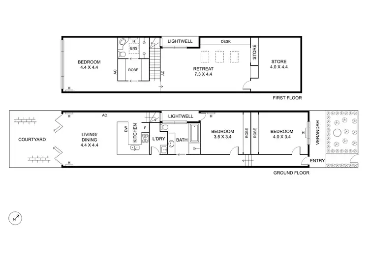 Floorplan of Homely house listing, 34 Herbert Street, Albert Park VIC 3206