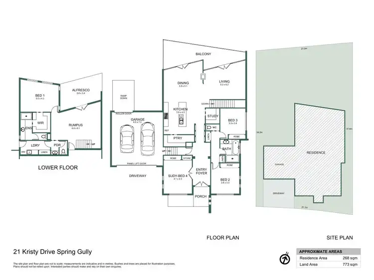 Floorplan of Homely house listing, 21 Kristy Drive, Spring Gully VIC 3550