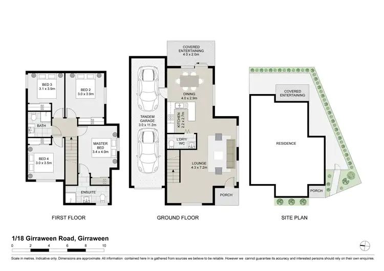 Floorplan of Homely townhouse listing, 1/18 Girraween Road, Girraween NSW 2145