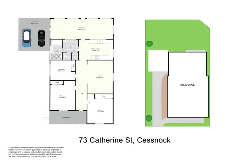 Floorplan of Homely house listing, 73 Catherine Street, Cessnock NSW 2325