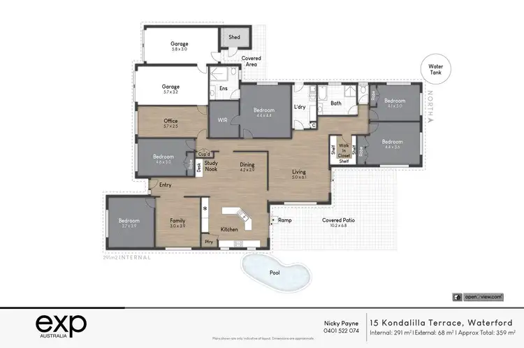 Floorplan of Homely house listing, 15 Kondalilla Terrace, Waterford West QLD 4133